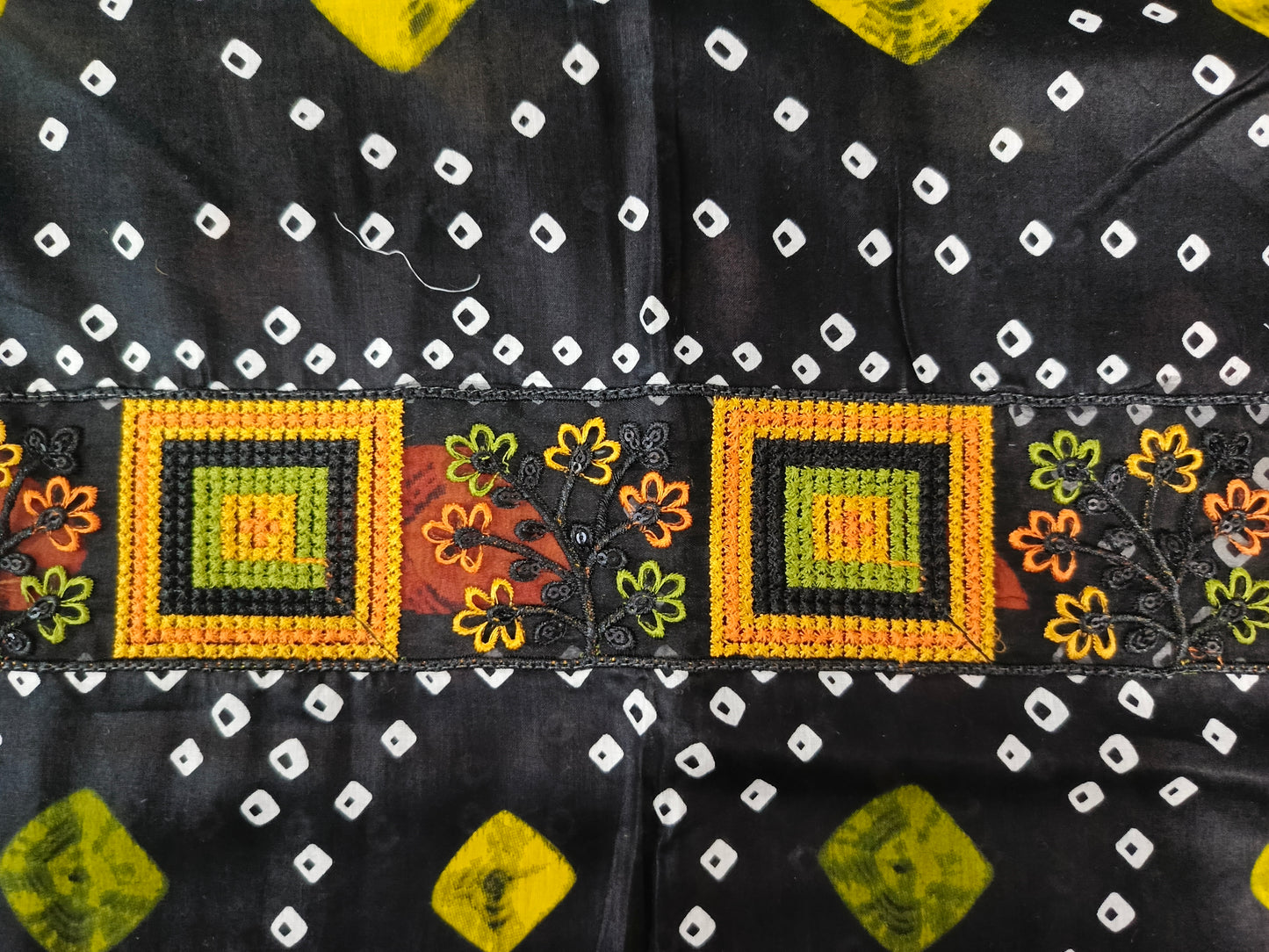 MARIA.B Black Chunri Lawn Embroidery Dress