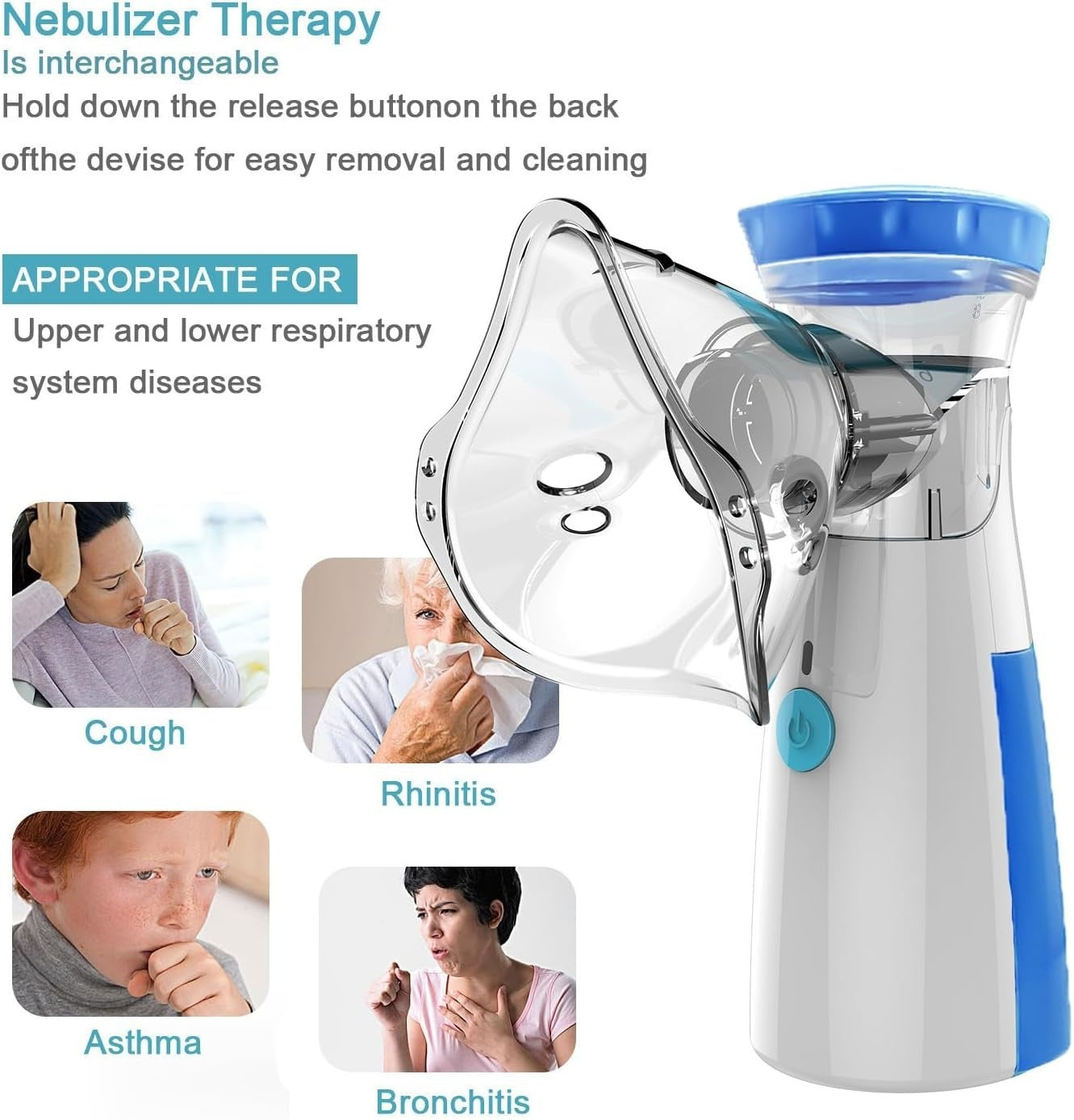 Portable Mesh Nebulizer (Model JSL-WNE02)
