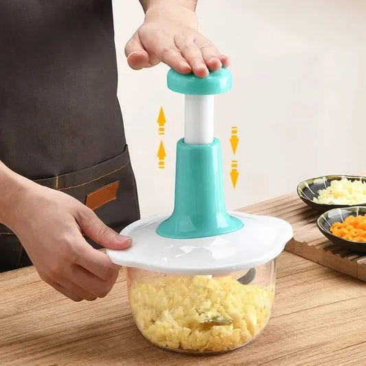 Hand Pat Food Processor Eater / Chopper Cutter / Handheld Vegetable