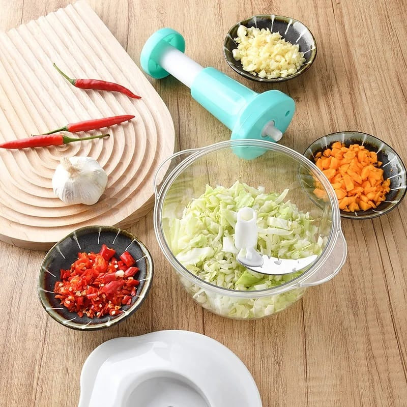 Hand Pat Food Processor Eater / Chopper Cutter / Handheld Vegetable